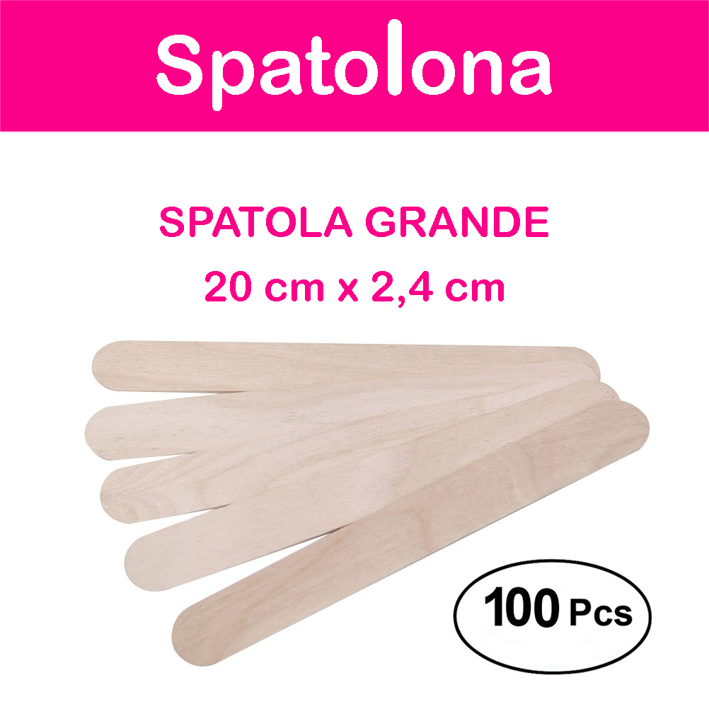 100 large wooden spatulas for waxing 20 cm